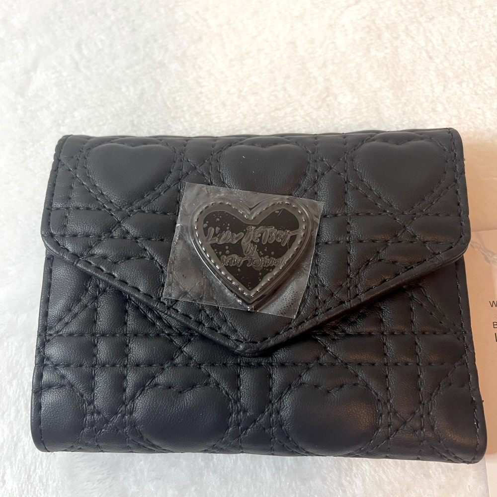 Betsey Johnson black wallet, NWT